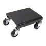 [US Warehouse] 3 PCS V-shaped & Flat Type Non-slip Stainless Steel Car Wheel Dolly with 2 inch Casters & Brakes, Bearable Weight: 1500lbs
